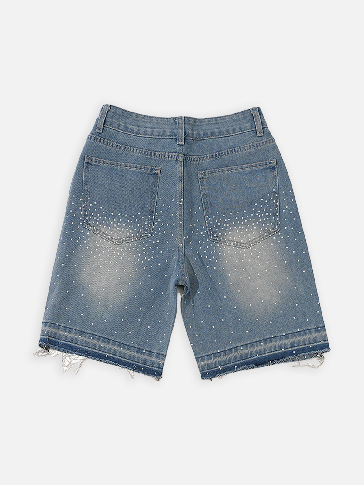 Hiphop Cross Hot Diamond Denim Shorts