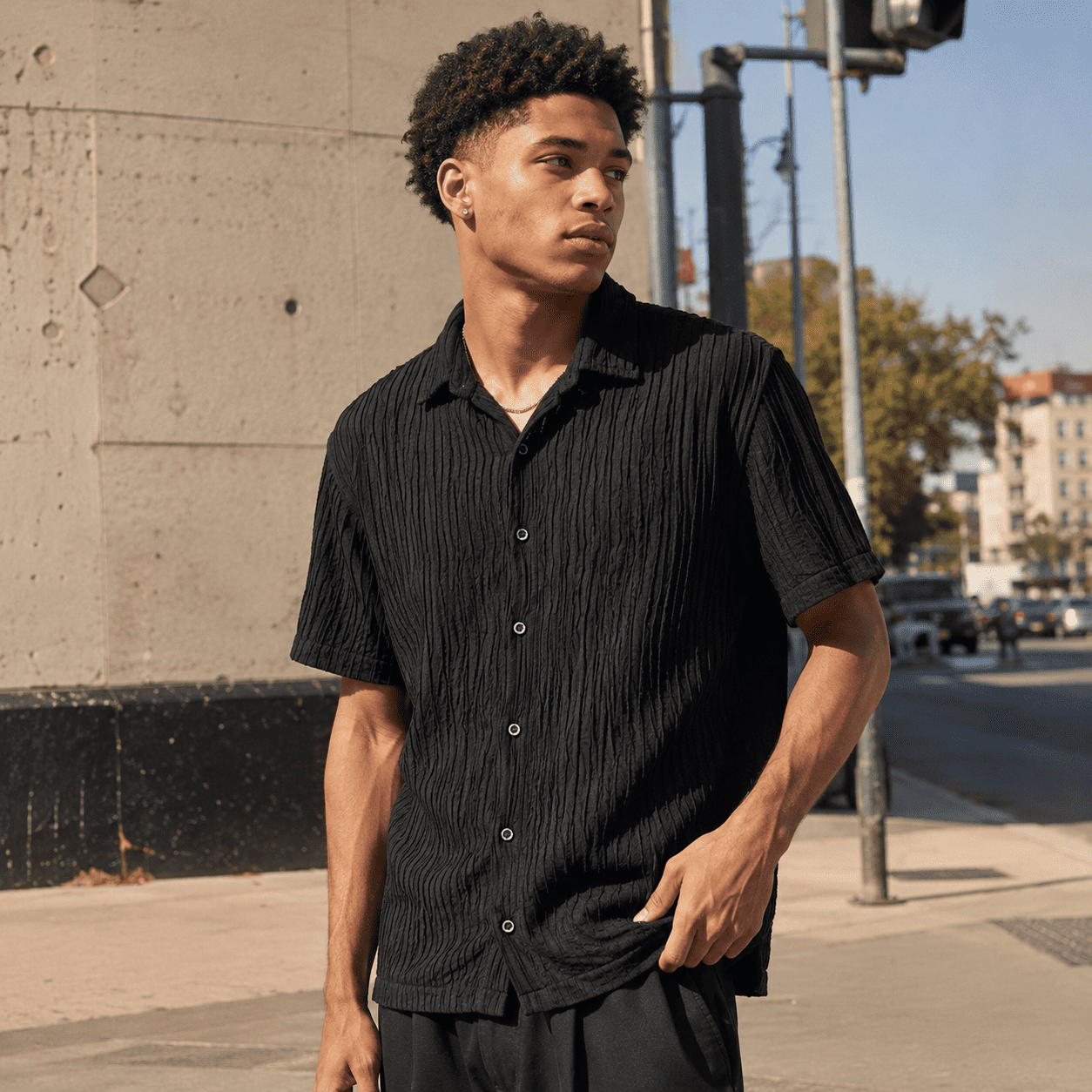 Men's Wrinkled Shirt