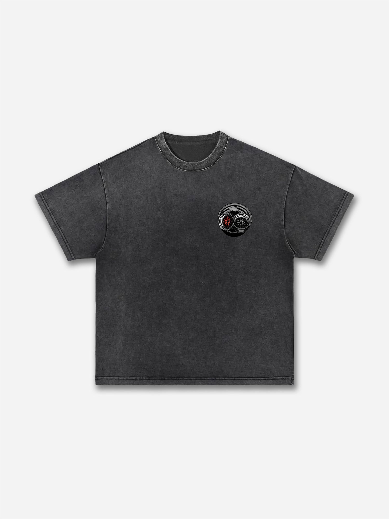 Men's Casual Vintage Car Washed T-shirt