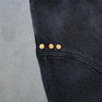 Men's Fashion Cd Embroidered Drawstring  Disc Jeans