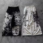 Y2k Retro Snake Print Loose Fit Wide-leg Pants
