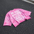 Camouflage Pink Im Not Broke I Just Ain't Got It Graphic Boxy Crop Crimped Edge T-shirt