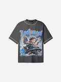 Archangel Battle Graphic Cotton T-shirt