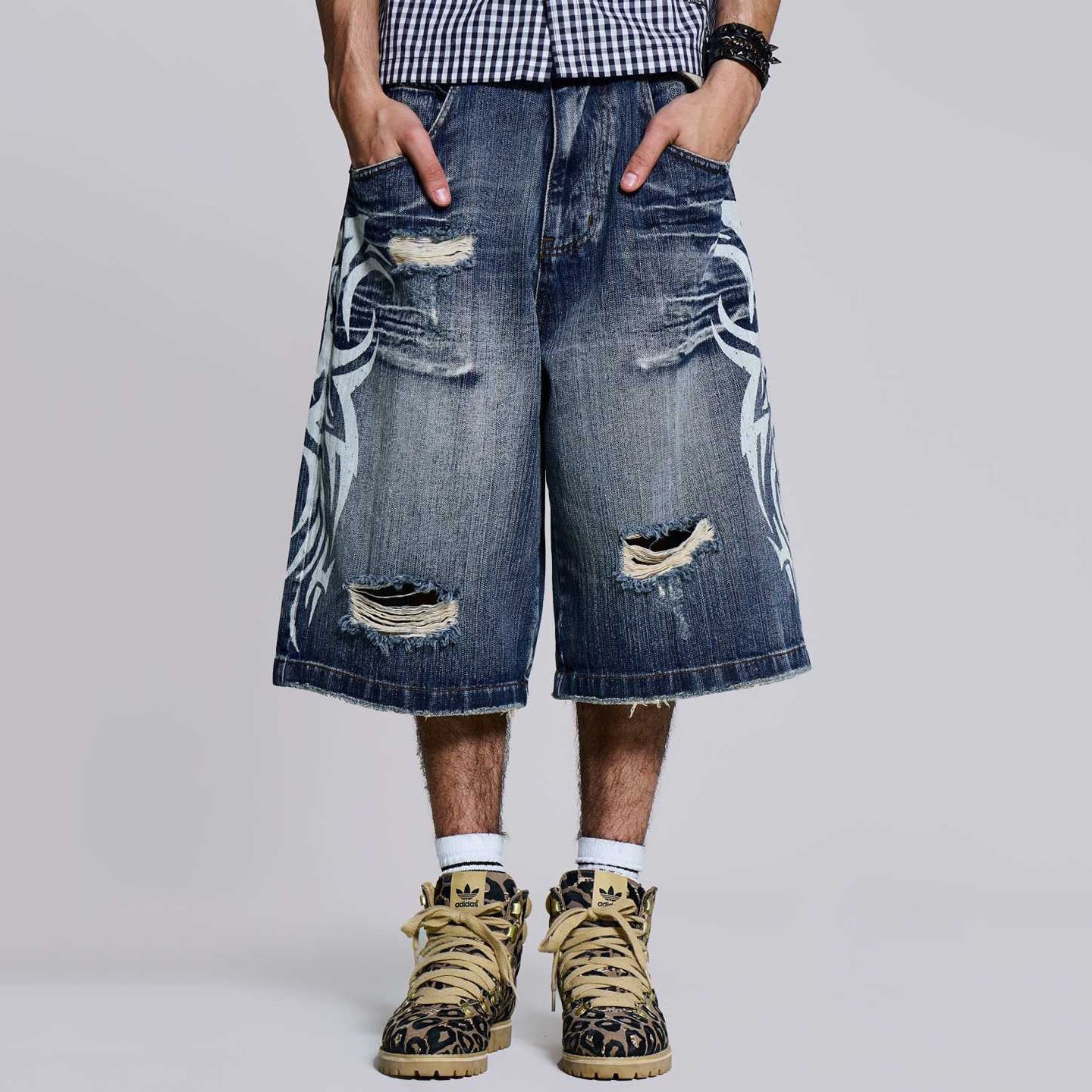 Men's Retro Y2k Fashion Denim Shorts