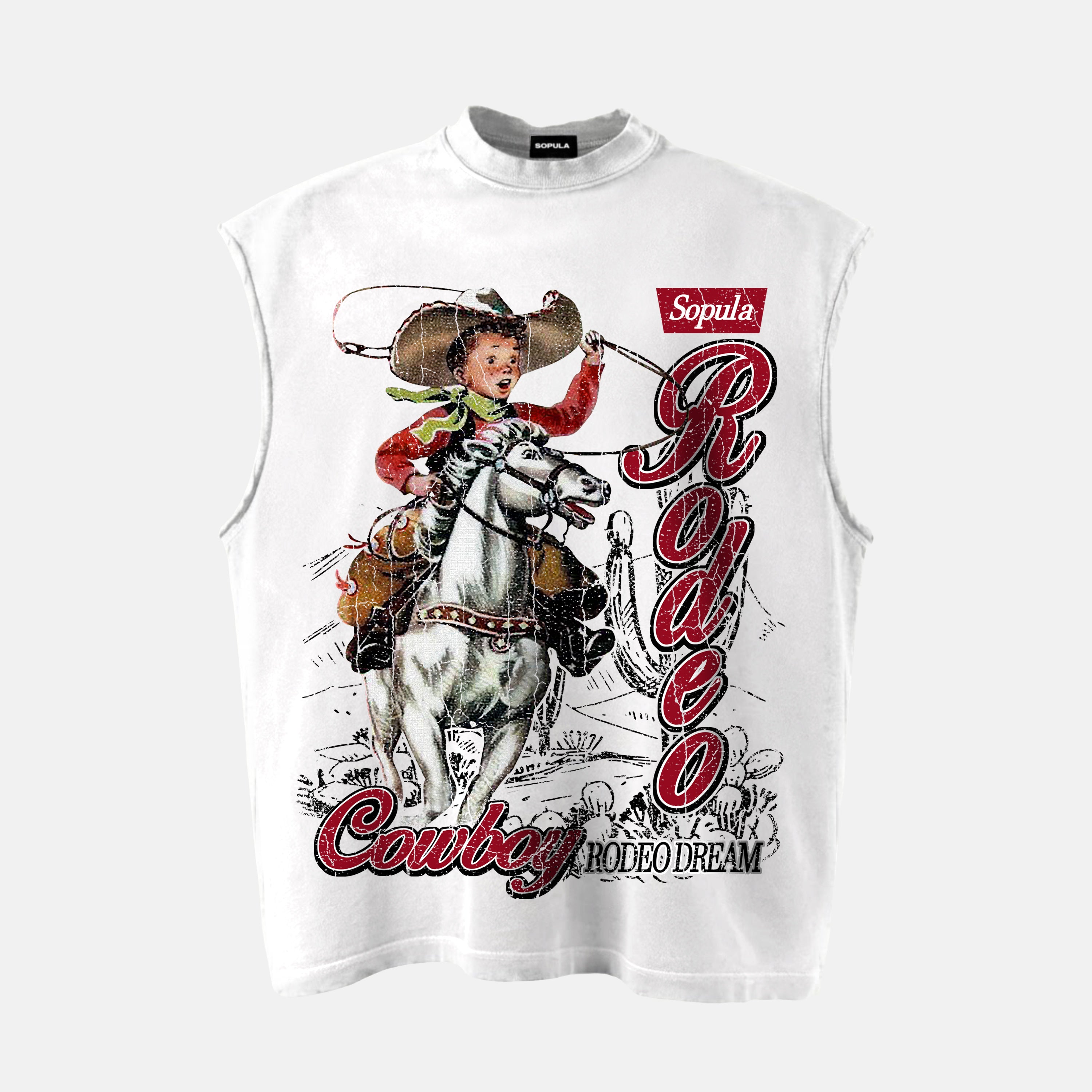 Sopula Rodeo Cowboy Boy Graphic Tank Top