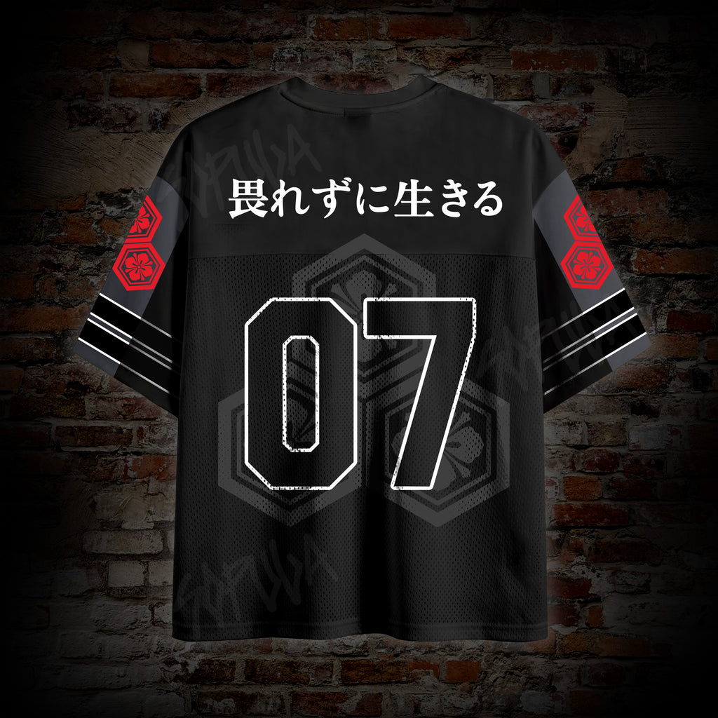 Japanese Tiger No. 07 Print  Mesh Jersey T-shirt