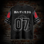 Japanese Tiger No. 07 Print  Mesh Jersey T-shirt
