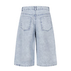 Tokyo Girl Graffiti Loose Denim Shorts Jorts