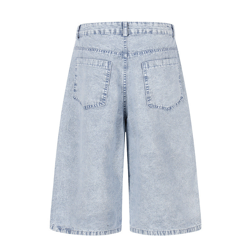 Tokyo Girl Graffiti Loose Denim Shorts Jorts