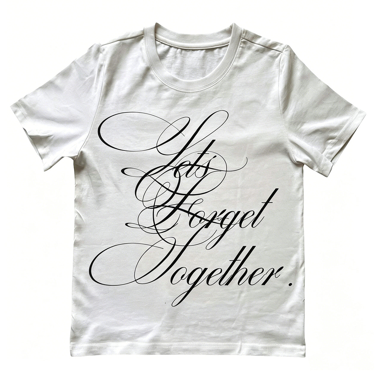 Men's Letter Print Cotton T-shirt