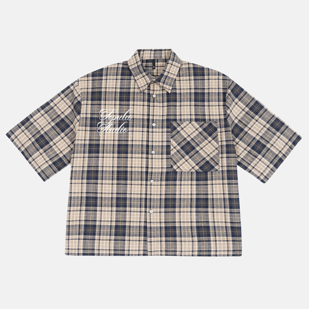 Defeat Angel Retro Floral Graphic Plaid Jacket Shirt
