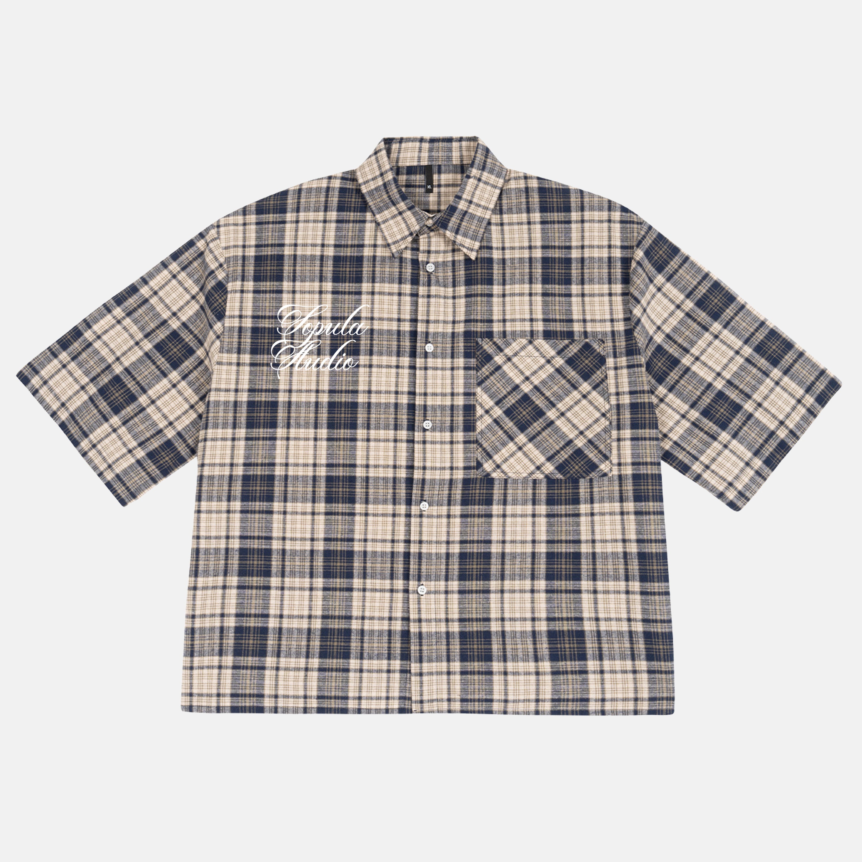 Defeat Angel Retro Floral Graphic Plaid Jacket Shirt