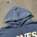 Puff Print Jesus Loves You Graphic Heavyweight Washed Hoodie