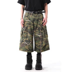 Men's Retro Workwear Pocket Camouflage Cargo Shorts