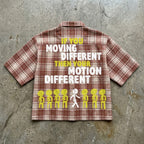 Vintage Personalized Motion Different Graphic Plaid Jacket Shirt