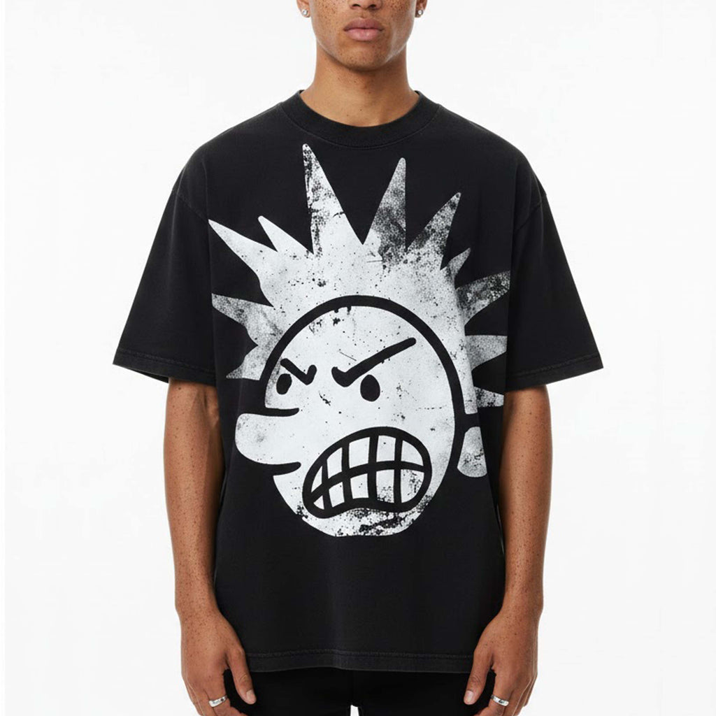 Casual The Brain Explodes Print Short Sleeve T-shirt