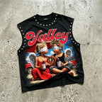 Valley Cough Syrup And Angel Vintage Graphic Tank Top