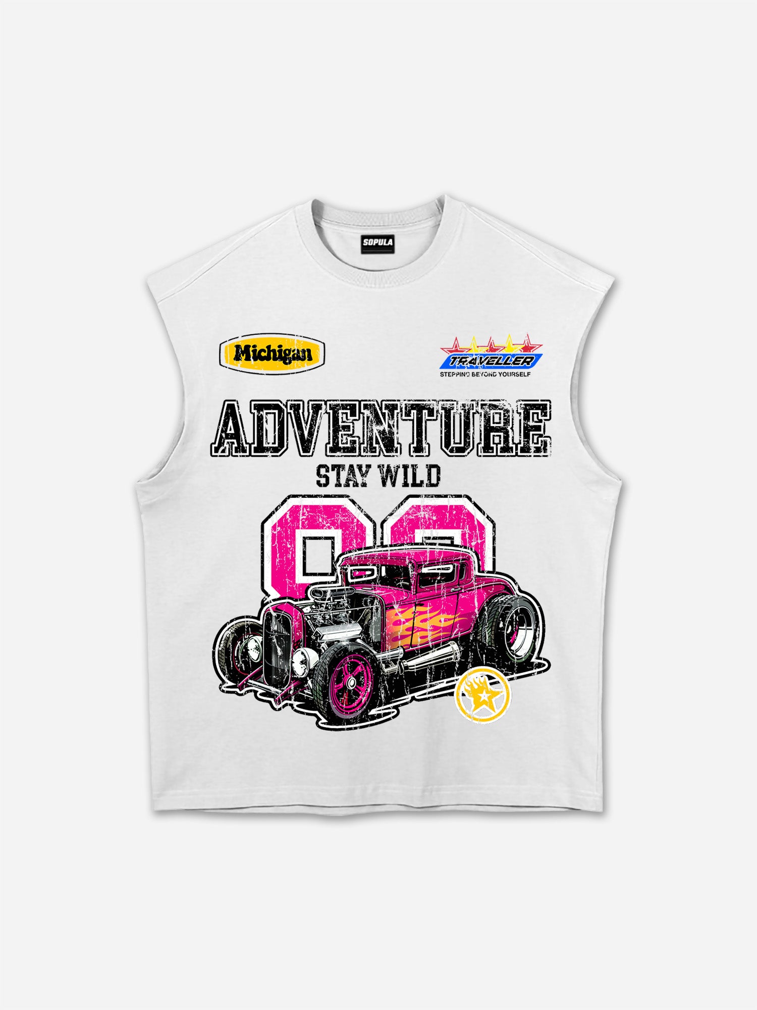 No. 88 Vintage Classic Car Graphic Tank Top