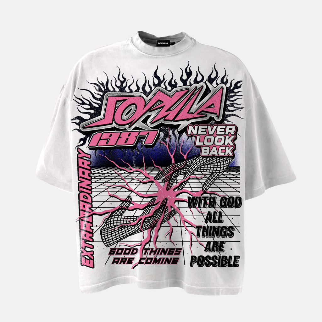 Genesis Spiritual Connection Street Y2k Vintage Graphic Cotton T-shirt