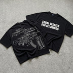 Equal Vessels For All Beings Ak47 Graphic Cropped T-shirt