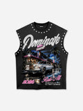 2026 I'm In Charge Vintage Street Graphic Rhinestone Tank Top