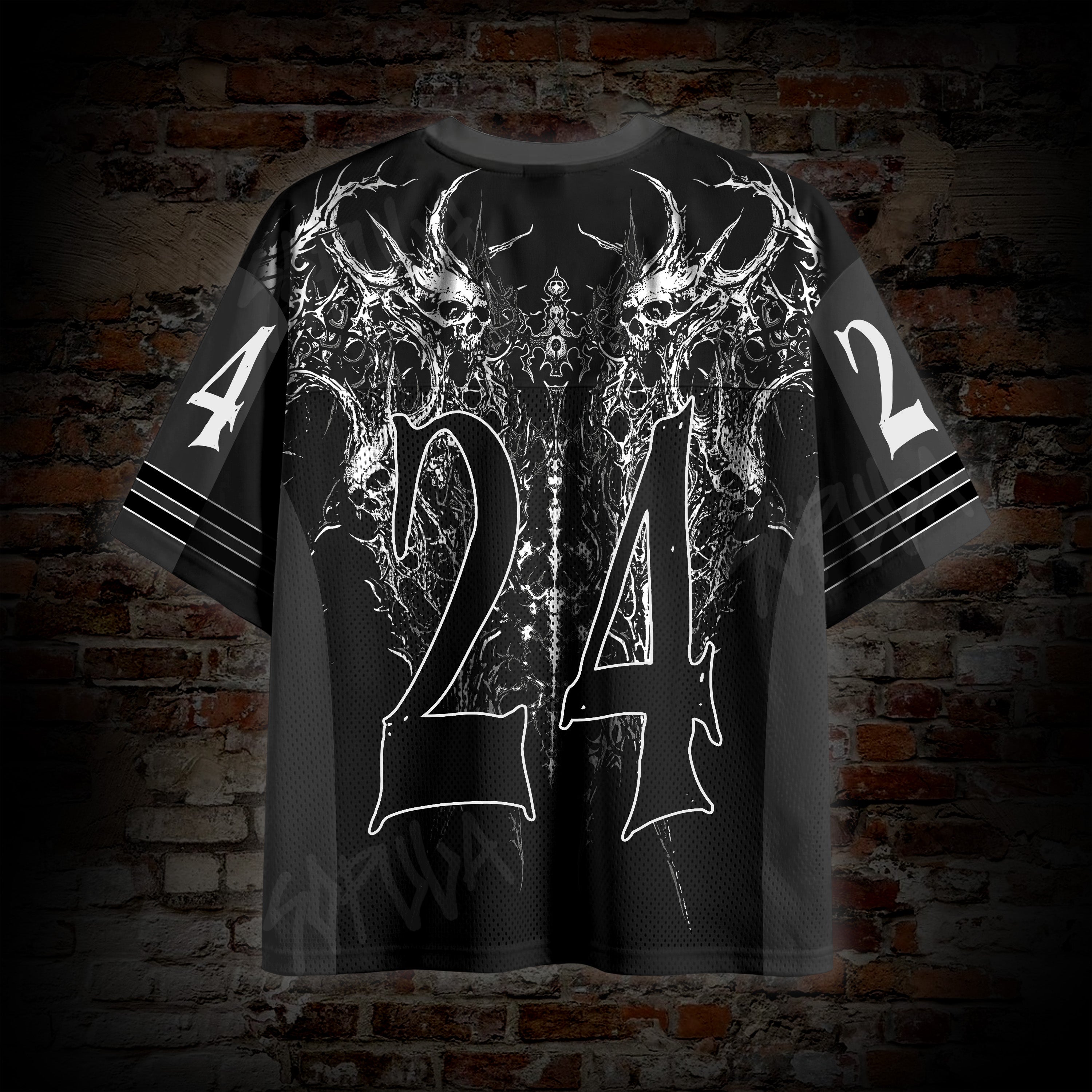 Dark Glory Gothic Graphic Mesh Jersey