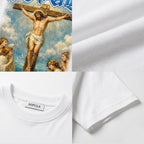Sopula Portrait Of Jesus Artistic Graphic Cotton T-shirt