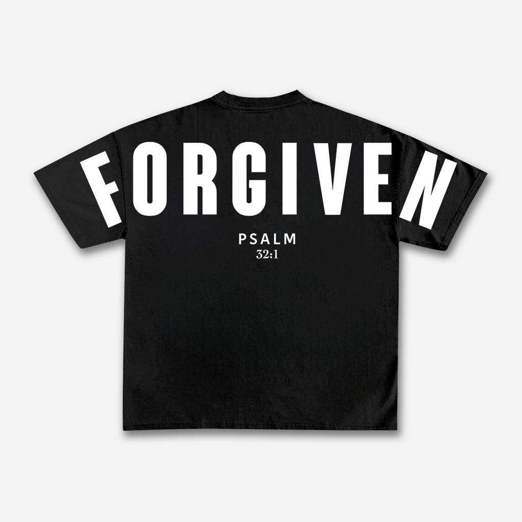 Forgiven Psalm 32：1 Print T-shirt