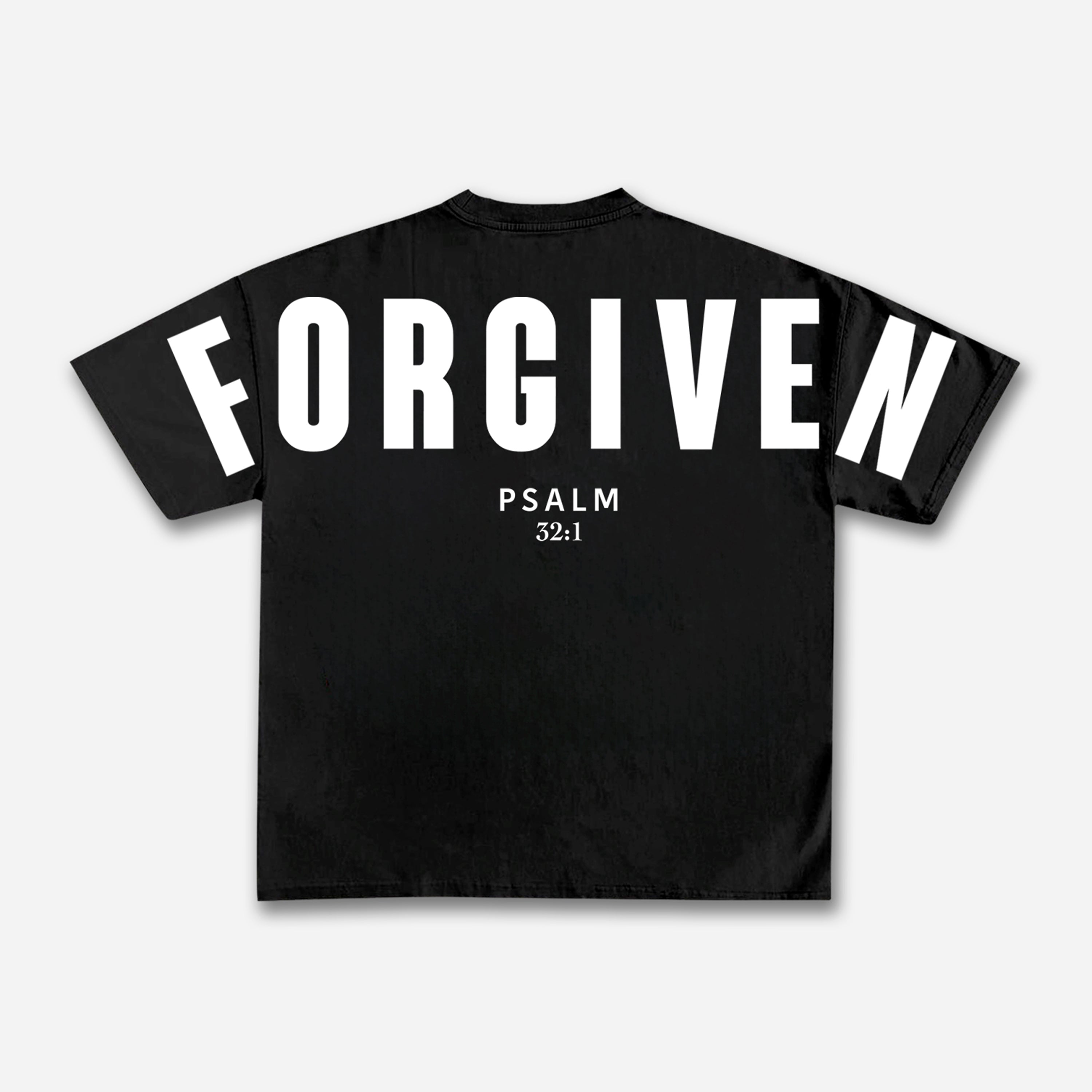 Forgiven Psalm 32：1 Print T-shirt