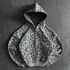 Hip-hop Leopard Print Loose-fitting Trendy And Unique Sweatshirt