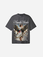 Guardian Angel Vintage Graphic Cotton T-shirt