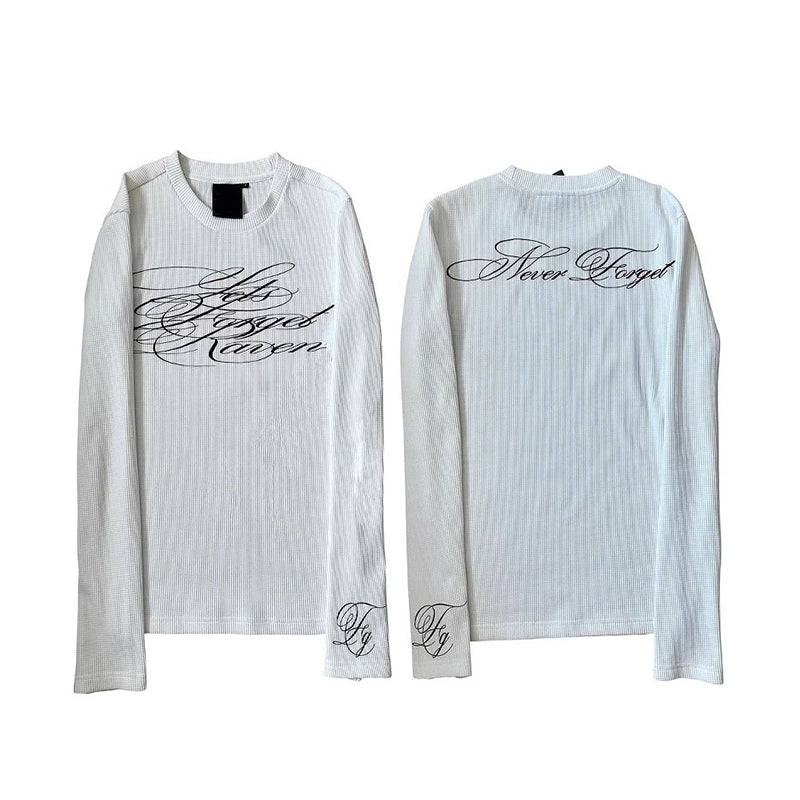 Gothic Alphabet Patterns Long Sleeve T-shirt