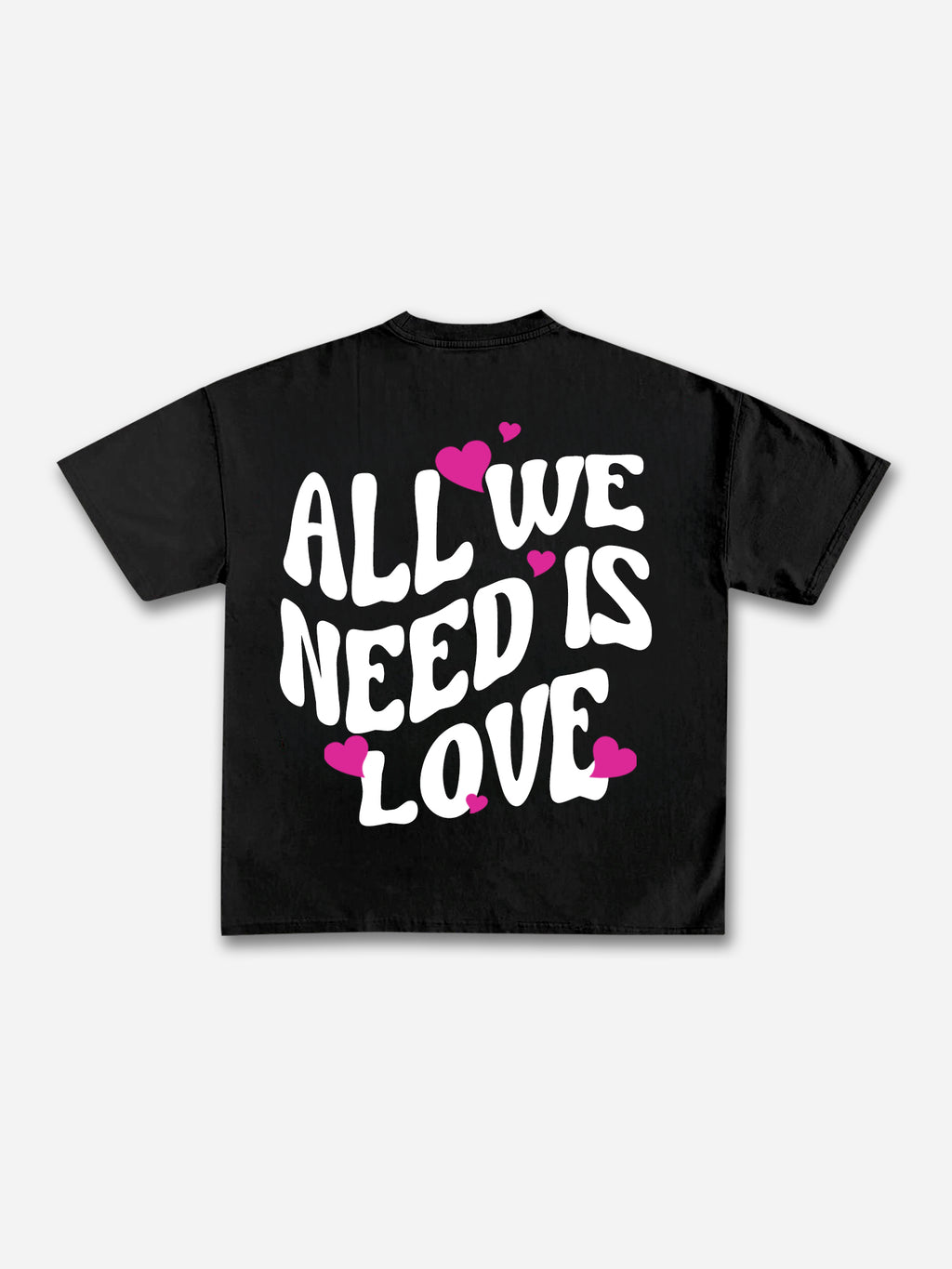 All We Need Is Love Graphic Cotton T-shirt