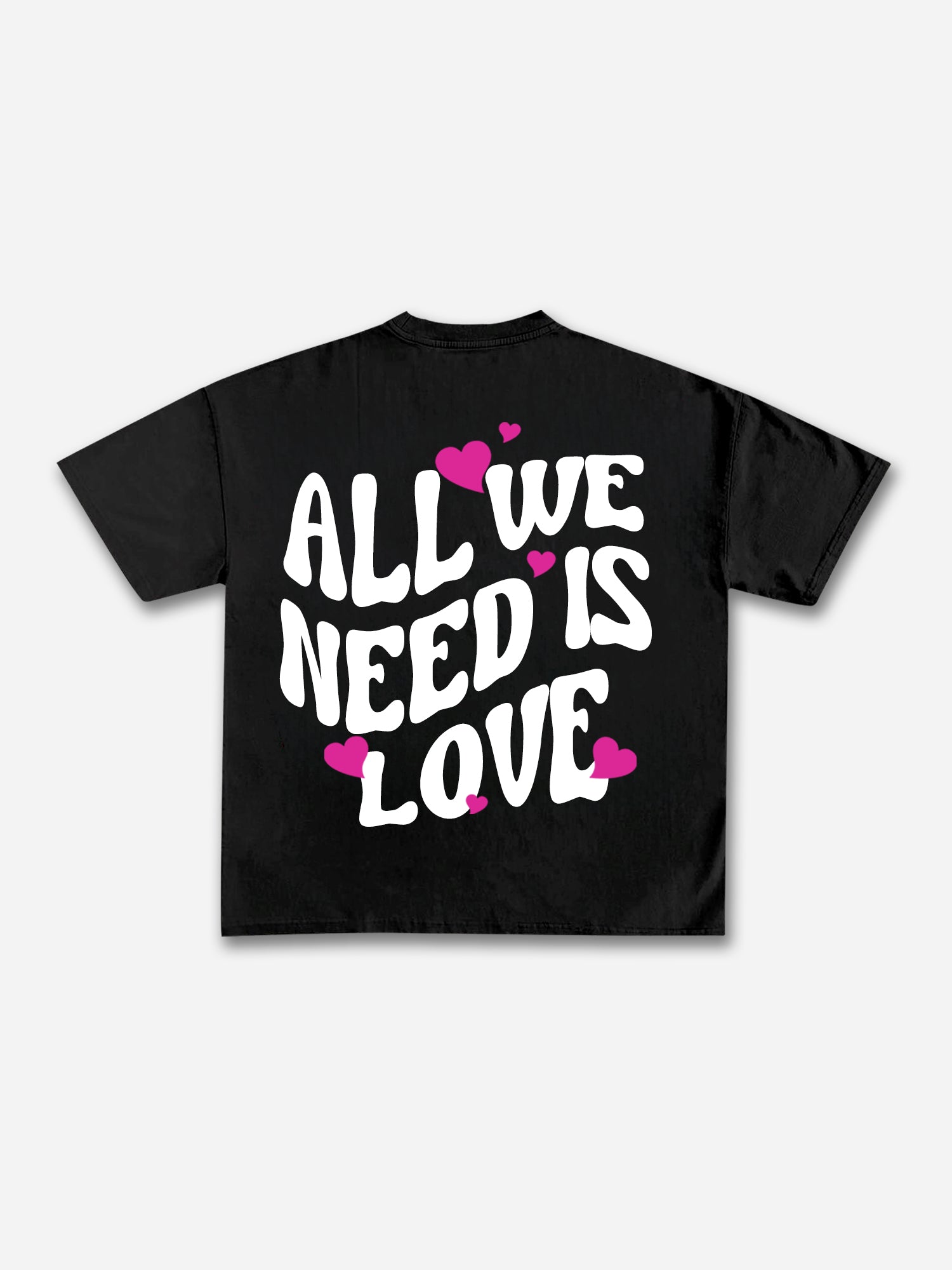 All We Need Is Love Graphic Cotton T-shirt