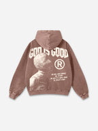 God Is Good-vintage Destiny Graphic Washed Hoodie