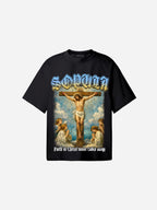 Sopula Portrait Of Jesus Artistic Graphic Cotton T-shirt