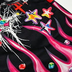 Men's Street Graffiti Print Casual Sports Shorts