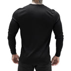 Men's Sports Fitness Stretch Long-sleeve Polo T-shirt