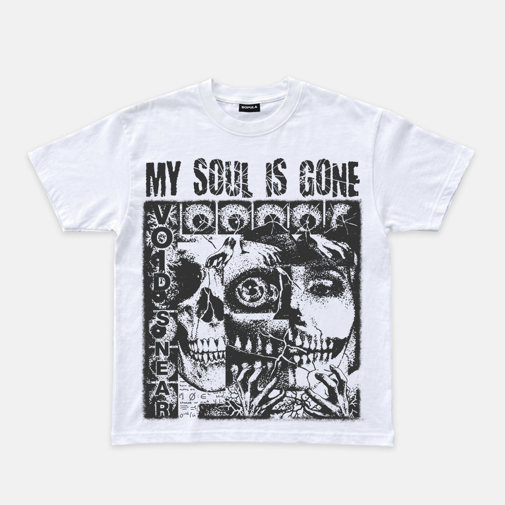 Retro My Soul Has Gone Mental Health Graphic Cotton T-shirt
