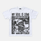 Retro My Soul Has Gone Mental Health Graphic Cotton T-shirt