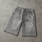 Vintage Washed High Street Distressed Denim Shorts