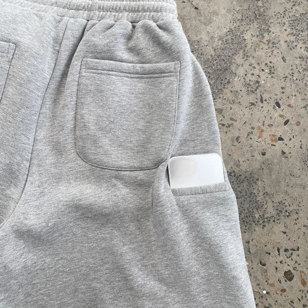 Men's Fashion Cotton Pocket Drawstring Sports Shorts
