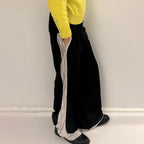 Drawstring Color-block Quick-drying  Basketball Lounge Pants