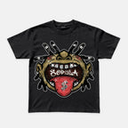 Hip-hop Street Boy Walks His Own Path Graphic Cotton T-shirt