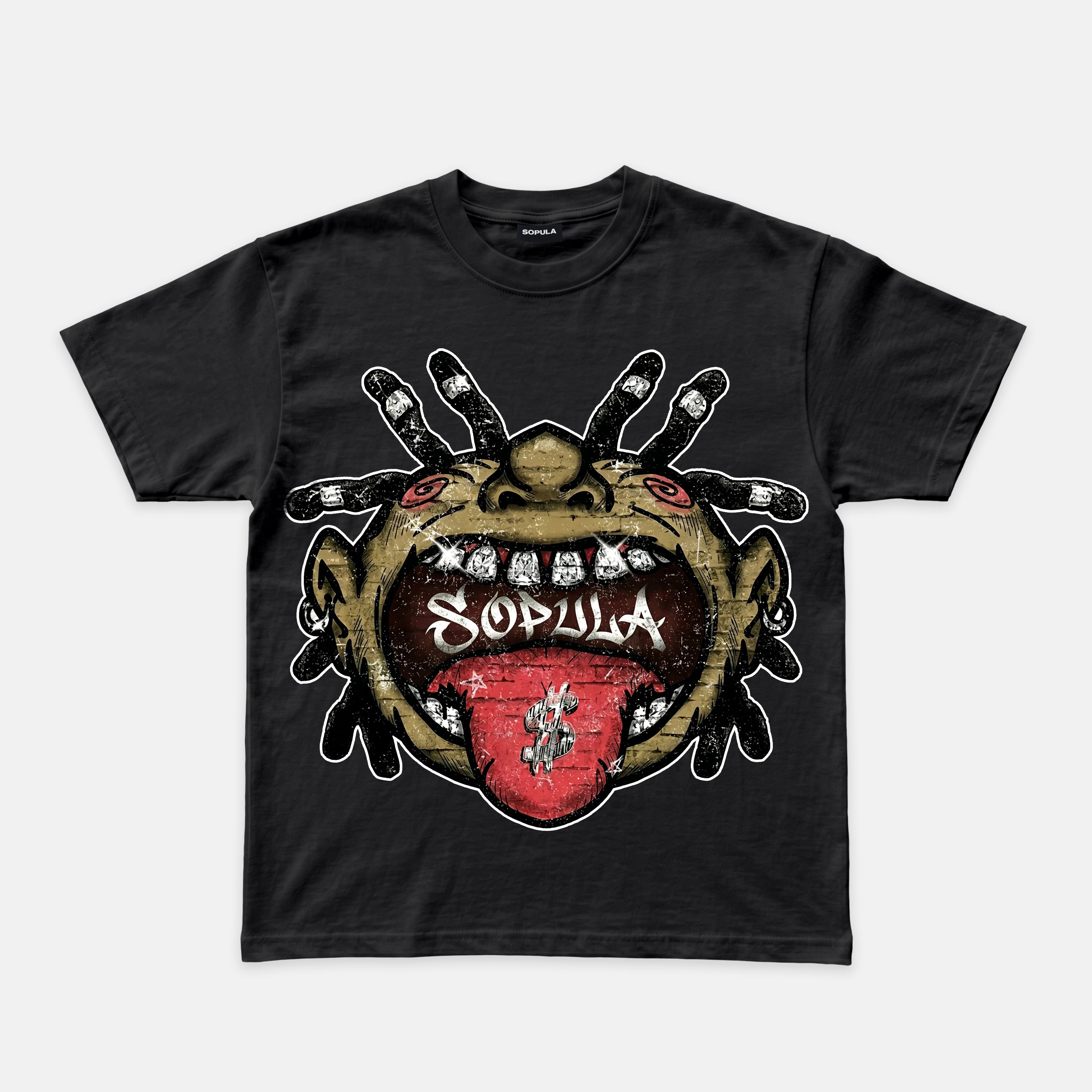 Hip-hop Street Boy Walks His Own Path Graphic Cotton T-shirt