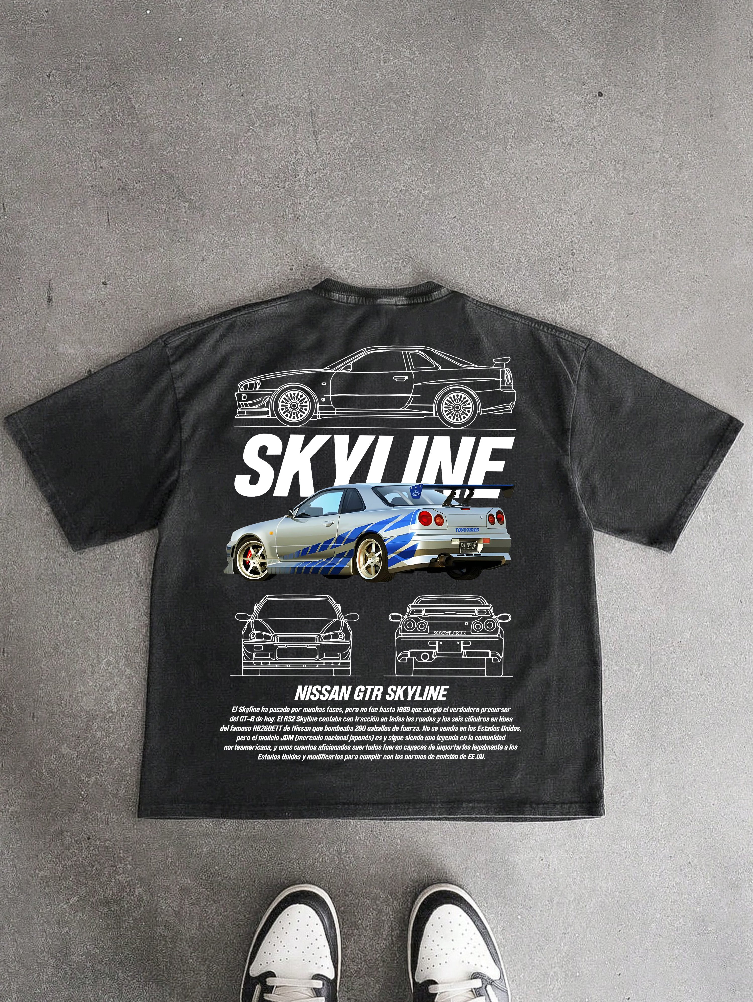 Men's Casual Vintage Car Washed T-shirt