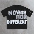Vintage Motion Different Graphic Short Sleeve T-Shirt