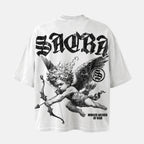 Sacra Angel Winged Archer Of War Graphic Cotton T-shirt