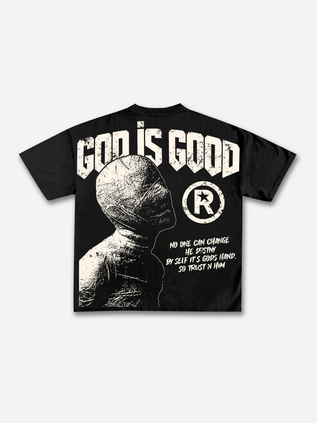 God Is Good-vintage Destiny Mummy Graphic Cotton T-shirt