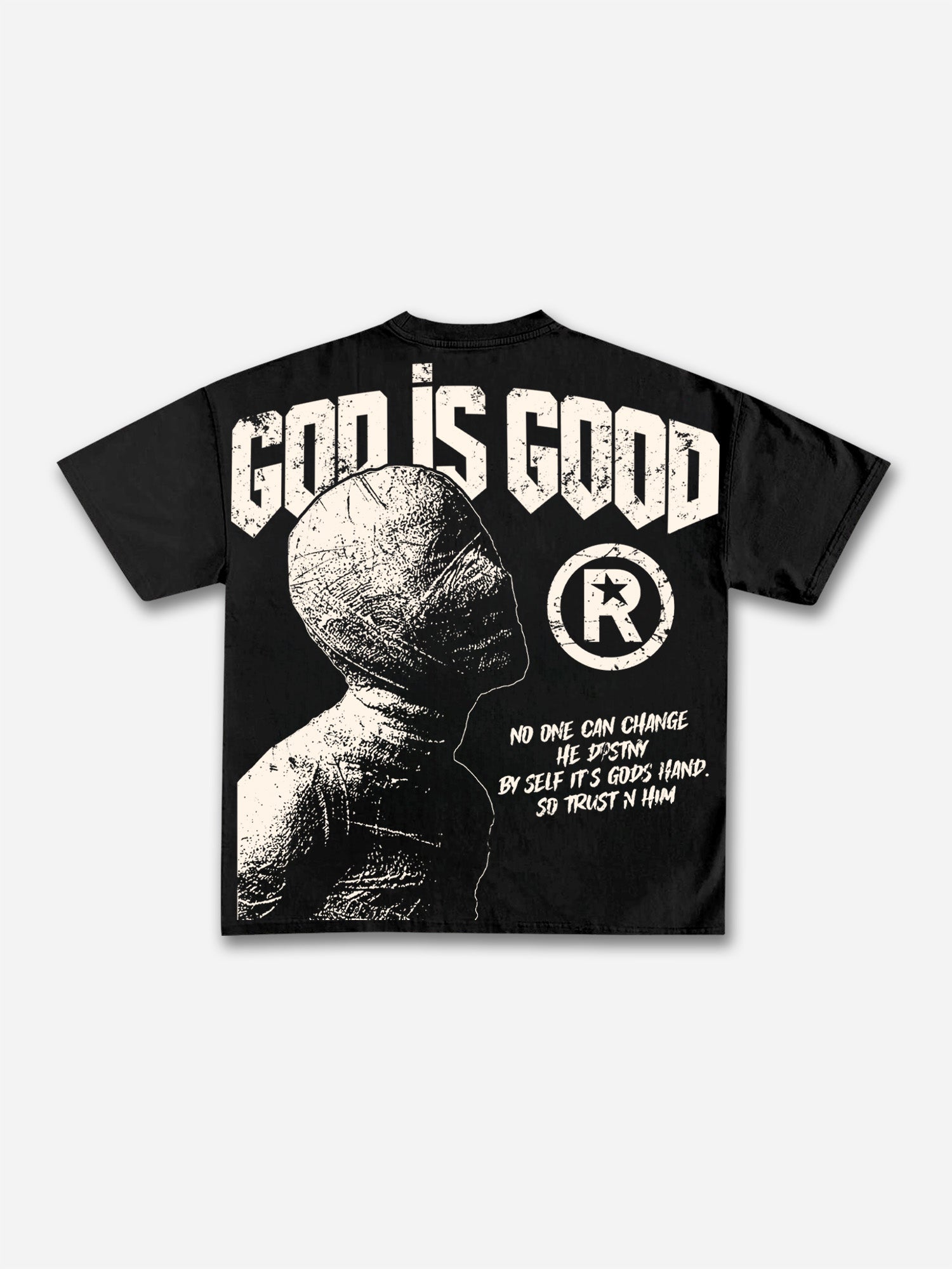 God Is Good-vintage Destiny Mummy Graphic Cotton T-shirt